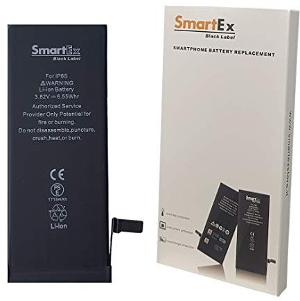 Smartex® Black Label Batterie Compatible avec iPhone 6S -1715 mAh | Garantie 2 Ans