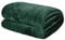 Brentfords Flannel Fleece Blanket for Bed, Super Soft Cosy Warm Throw Blanket Green Throws for Sofa Bed Lightweight Fluffy Single Throw Over Settee, 120 x 150cm