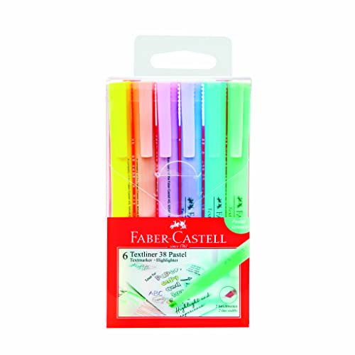 Faber-Castell 5030158117000 Textmarker 38 pastell6er Beutel
