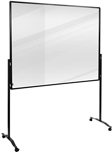 Legamaster 7-204710 Trennwand Premium Plus, Acrylglas, mobil, 120 x 150 cm