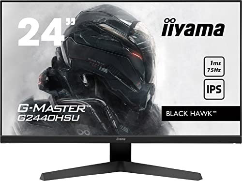 iiyama G-Master G2440HSU-B1 24 Inch IPS LCD,75Hz, 1ms, FreeSync , Full HD 1920x1080, 250 cd/m² Brightness , 2 x HDMI, 1 x DisplayPort, 2 x USB, 2 x 2W Speakers