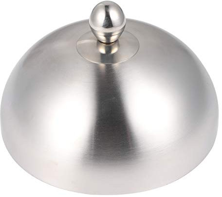 Cabilock 1 Pc Couverture De Bifteck Gadget De Cuisine Couvercle De Cuisson à La Vapeur Couvercle De Plat Couvercle De Plaque Ronde Couvercle Vapeur Cache-pot Amagnétique Acier Inoxydable