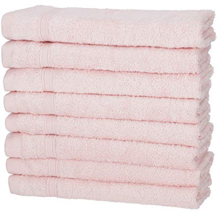 8er Gästetücher Rosé | 50% Bambus & 50% Baumwolle | ÖKO-TEX Standard Zertifiziert | Nachhaltige Premium Qualität 450 g/m²