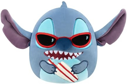 Squishmallows SQDI01942 - Stitch mit Surfbrett 20 cm, offizielles Jazwares Plüsch, superweiches Kuscheltier
