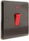 Art Deco Emporium 1Gang 45Amp Dual Pole Switch with Neon Indicator in Vintage Period Style Bakelite Dark Brown Part of the New eXalt V2.0 Brand. Standard UK DP 1-Gang 45 Amp DP