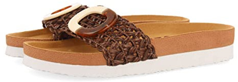 GIOSEPPO Chanclas de Pala Tipo Bio en Color marrón con Adorno para Mujer candiva