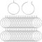 40pcs Earring Hoops for Jewellery Making,Hypoallergenic Stainless Steel Wine Glass Charm Rings 20mm Wire Hoops EarringHoops Earring Beading Hoop for Valentine Party DIY Craft Earrings Making,Silver