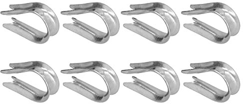 Dedal de Cuerda de Alambre de 50 Uds., Herramientas de Aparejo de Cable de Acero Inoxidable, Dedales, Aparejo, Dedal de Vela M2 (2mm) (M3 (3 mm))