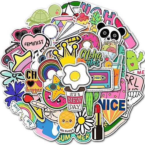 Jitnga 50 Stücke Aufkleber Für Kleine Scrapbooking - Aufkleber Für Fotoalbum 3D Puffy Stickers, Craft Scrapbooking - Kawaii Aufkleber Für Tagebuch, Terminplane Notizbuch Mädchen & Jungen