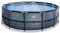 EXIT Toys Stone Pool - ø427x122cm - Ersatz Frame Pool für Zubehör - Großer, Runder Rahmenpool - Extra tiefer Pool - Ohne Pumpe und Leiter - Durchmesser Schlauchanschluss: 32 mm - Grau