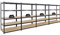 PROREGAL Mega Deal 4X Schwerlastregal Taurus Schwarz 180x120x60cm mit Fachlast 175kg Kellerregal, Steckregal, Garagenregal, Lagerregal