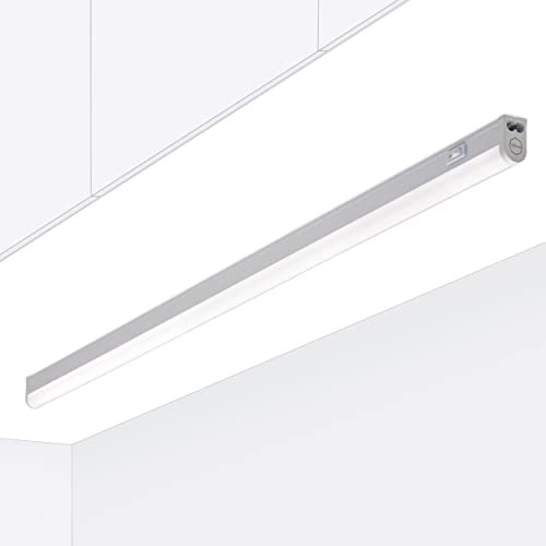 Oktaplex Riga Luminaria LED bajo armario cocina 84cm blanco neutro 4000K tira de luz extensible bajo armario 1270 lumen 12,7W 230V con interruptor