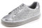 Feversole Mode Funkeln Plattform Strass Party Urlaub Hochzeit Turnschuhe EIS Silber 39