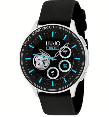 Orologio Uomo Smartwatch Voice Man Silver Cinturino Nero Liu Jo