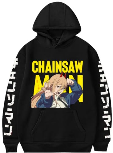 LKY STAR Chainsaw Man Merch Anime Hoody for Men Women Pochita Sweatshirt Denji Cosplay Pullover XXS-4XL