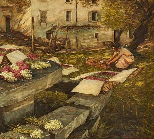 MSTECO Leinwanddruck Und Poster Wandkunst Bild Reproduktion Verpackungsmaterial von henry herbert la thangue für Wohnkultur 60x90cm