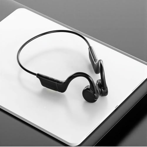 Diyeeni Cuffie a Conduzione Ossea, Cuffie a Orecchie Aperte Auricolari Wirelessper Allenamento Sportivo conHiFi, per Corsa, Ciclismo, Escursionismo, Guida, Palestra