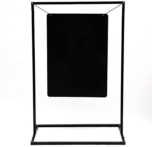 Vielrosse Cartel de bienvenida de boda, soporte de arco publicitario de metal, desmontable, promocional, para fiesta, ceremonia, fiesta, boda, soporte para letrero, 75 x 50 x 110 cm, negro