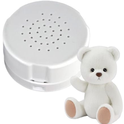 DNCG Aufnehmbares Soundmodul, Sprachaufzeichnungsbox, Handgefertigter Plüschtierlautsprecher, Sprachaufzeichnungs-Andenkenbox, Mini-Audioaufzeichnungsgerät, Decken-Soundbox-Einsatz, IHPNE7Q5ZQVLSFO4