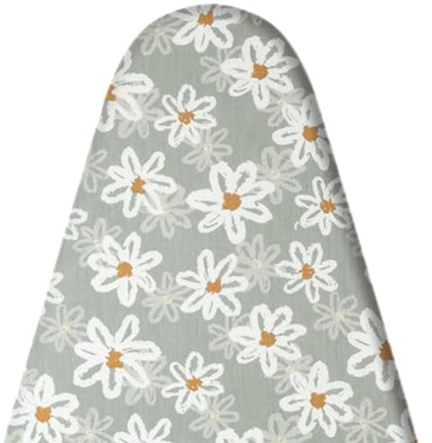 LEEWEITAS Ironing Board Covers 128x40cm, Ironing board cover top 100% cotton heat resistant, Easy to install adjustable size (Sunflower, 128 x 40cm)