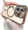 Einaily Glitzer Hülle für iPhone 16 Pro Handyhülle, Cover Silikon Bling Rhinestone Kratzfest Schutzhülle für Mädchen, Durchsichtig Stoßfeste Kameraschutz Bumper Handyhülle für iPhone 16 Pro, Gold