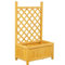 XOVP-023 Blumenständer Zaun Balkon Trennwand Blumentopf Racks Außenhof Pflanze Regale Terrasse Dekorative Blume Stand Klettern Pergola Rack Eck-Pflanzenständer(Wood)