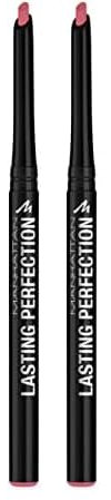 Manhattan Lasting Perfection Lipliner, Fb. 63 Eastend Pink, langanhaltender und deckender Konturenstift, 2 g, 1 Stück (2er Pack)