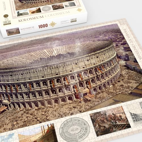 Atlas Puzzle 1000 Teile - Kolosseum Rom - Kampf der Gladiatoren