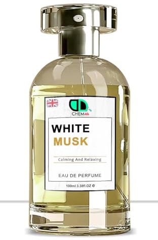 White Musk Eau de Parfum 100ml- Calming & Relaxing,Enhance Mood, Light, Fresh Fragrance, Timeless & Elegant, Affordable Luxury For Unisex UK