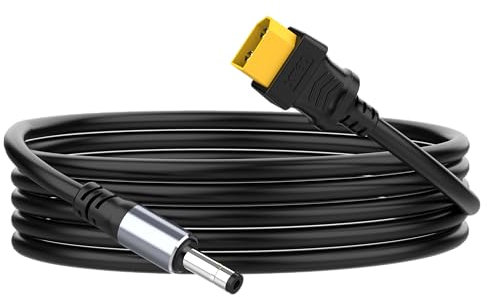 HIEbee XT60 auf DC5521 Stromkabel, XT-60 Stecker auf DC 5.5mm x 2.1mm Stecker Adapter Kabel für FPV Goggles, etc.16AWG 2m
