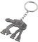 Porte-clés en métal avec anneau pour les fans de la saga Star Wars, At-at, pocket-sized
