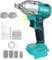 Cordless Electric Impact Wrench 1/2 inch: Max Torque 442 Ft-lbs(550Nm), 3300RPM, Brushless Impact Gun Compatible with Makita 18V Battery (2 Battery)
