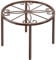 niffgaff Plant Stand 7.8IN Outdoor Pot Stand Metal Garden Plant Riser Brown Plants Holder