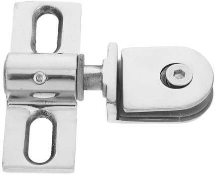 HOMSFOU 1 ensemble de charnières de porte de douche de rechange en acier inoxydable charnière pivotante pour portes en verre durable résistant à l'eau design pour salle de bain élégant et fiable