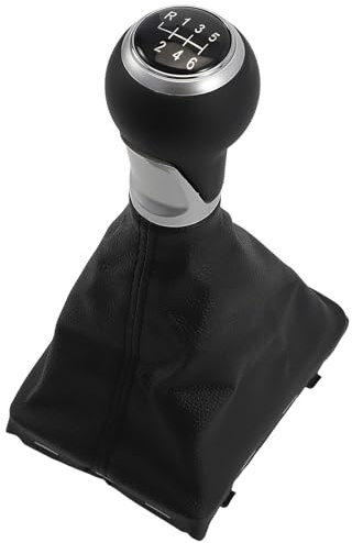 LDLRevX Pomo de palanca de cambios para Audi A4 B8 A5 8T3 Q5 8R 8K0863278, funda para palanca de cambios, pomo de palanca de cambios 8K0863278H, 6 marchas, 12 mm, piel
