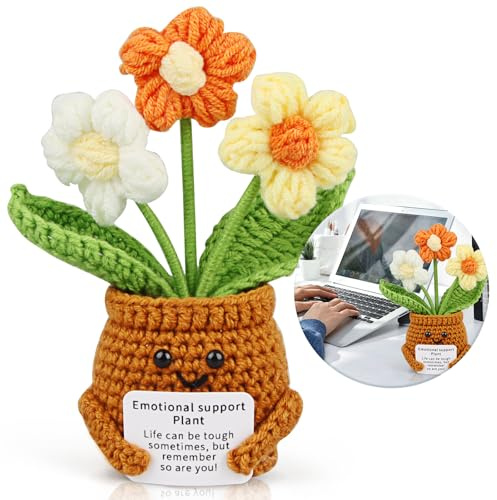 Yegookay Sorgenfresser Glücksbringer Operation Glückspflanze Abschiedsgeschenk Therapie Glück Machte Uns zu Kollegen Aufmunterung Geschenke Trauer Willkommensgeschenk Kollegin Lustige Büro Gadgets