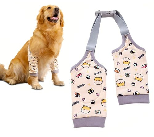 KNUIUYY Recovery Sleeve After Surgery with Elastic Band, Dog Elbow Pads, Knee Wrap Front Leg Sleeve Soft Elbow Protector, for Dog Injured Legs or Joints to Stop Licking & Wound Protection (XL)