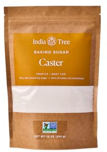 India Tree Superfine Caster Baking Sugar, Original, 16 Ounce