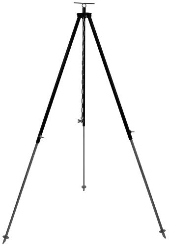 GRILLPLANET Dreibein Gestell für Gulaschkessel und Schwenkgrill ca. 130 cm mit Kettenhöhenverstellung