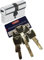 ABUS XP20S Profil-Doppelzylinder Länge 45/45mm mit 6 Schlüssel