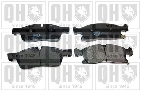 Quinton Hazell Brake Pad Set - 4 OEM Quality Direct Fit Replacement Brake Pads for Single Axle - Front - BP1761