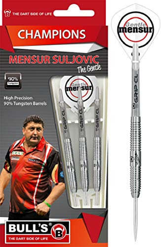 BULL'S Mensur Suljovic Steel Dart, 90% Tungsten, 25g