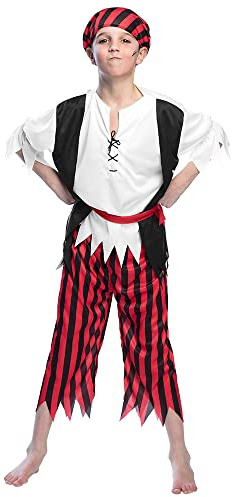 Boland - Kinderkostüm Pirat Jack, Seeräuber, Freibeuter, Halloween, Karneval, Fasching, Mottoparty, Faschingskostüme Kinder