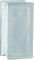 Design Glasbaustein Wolke Super White Halbstein 2-seitig satiniert 19x9x8 cm - 6 Stück