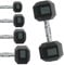Body Revolution Hex Dumbbell 35 kg SINGLE - Rubber Coated Hexagonal Cast Iron Weights with Ergonomic Knurled Handle - Strength Training Equipment for Men and Women