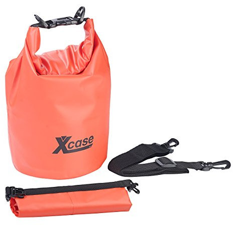 Xcase Wasserdichter Packsack, strapazierfähige Industrie-Plane, 10 l, rot (Reisetaschen)