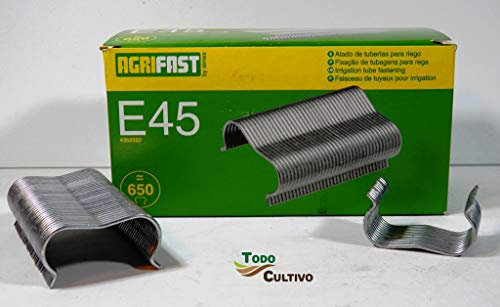 Todocoltiva graffetta per tubi di Goteo Agrifast E-45. Scatola da 650 pezzi