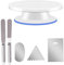 Ever Rich ® Cake Decorating Pastry Tool Kit. Professional Cupcake Decorating Kit. Rotating Turntable Stand (3. 6 Pcs)
