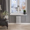 ELEGANT White 600 x 425 mm Traditional Radiator Cast Iron Style Horizontal Radiator White Double Horizontal Column Radiators