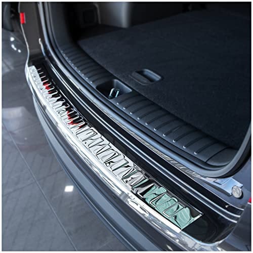 tuning-art L366 Edelstahl Ladekantenschutz passend für Hyundai Tucson 2 2018-2020, Farbe:Chrom
